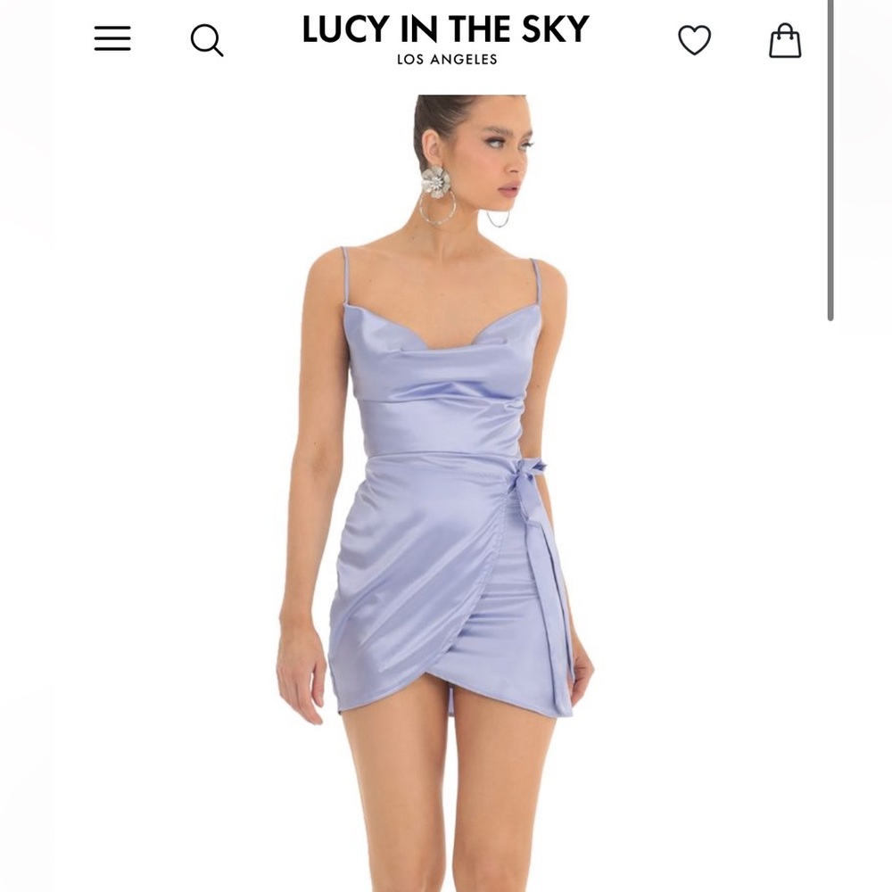Blue Lucy In the Sky Mini Dress Size S
